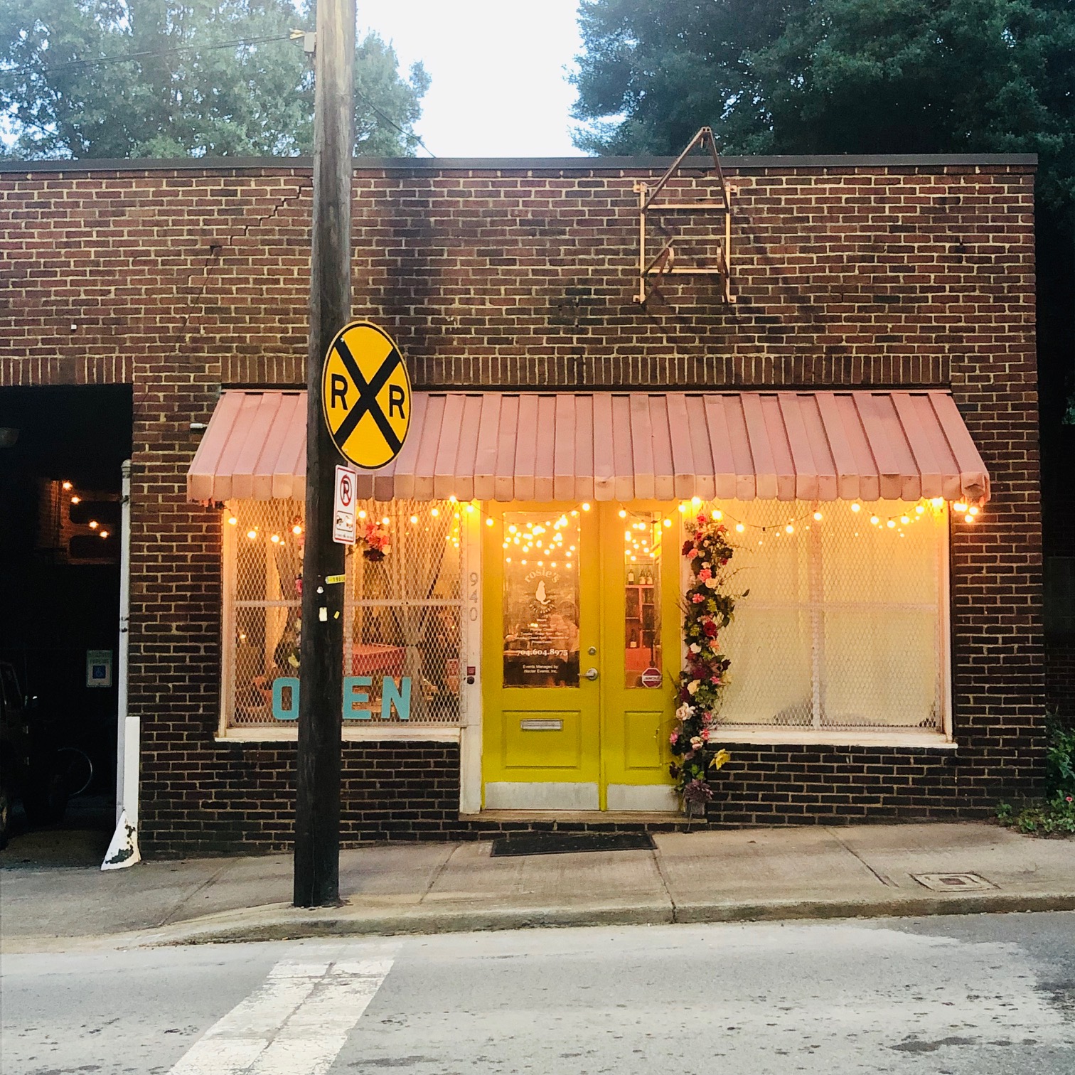 Rosie's wine garden in Charlotte, North Carolina