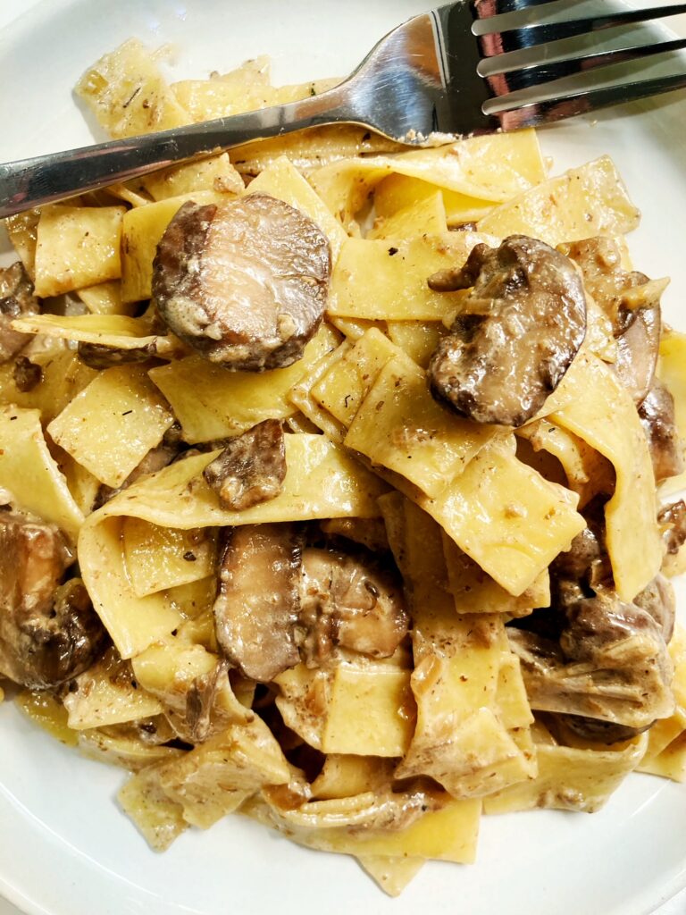 vegetarian mushroom stroganoff