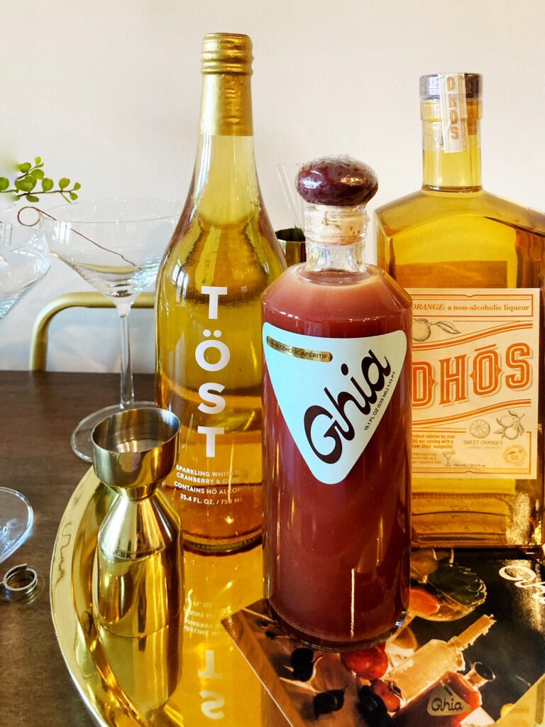 dry january bar cart