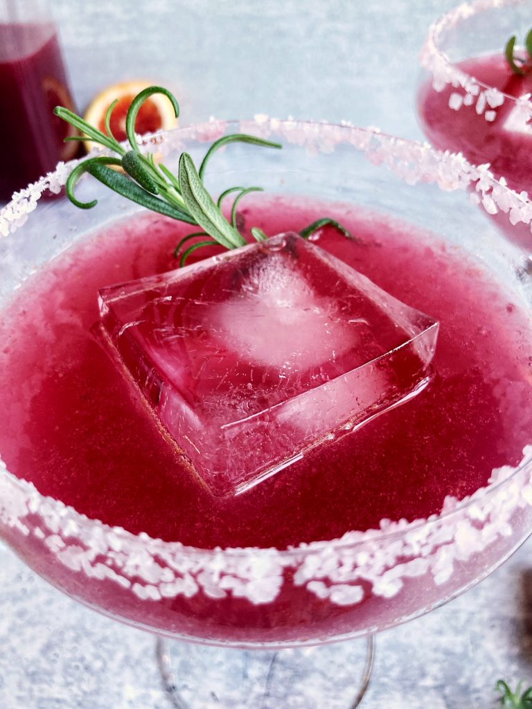 blood orange margarita with prosecco