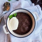 dark chocolate soufflé