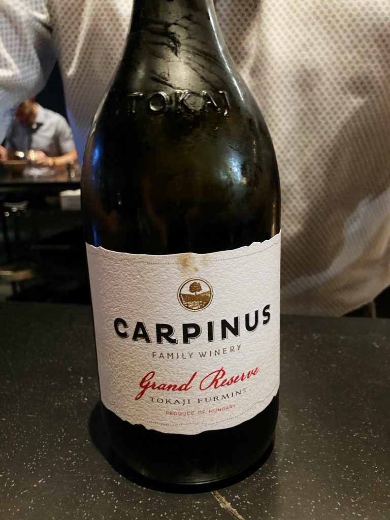 dry furmint wine from tokaj, hungary