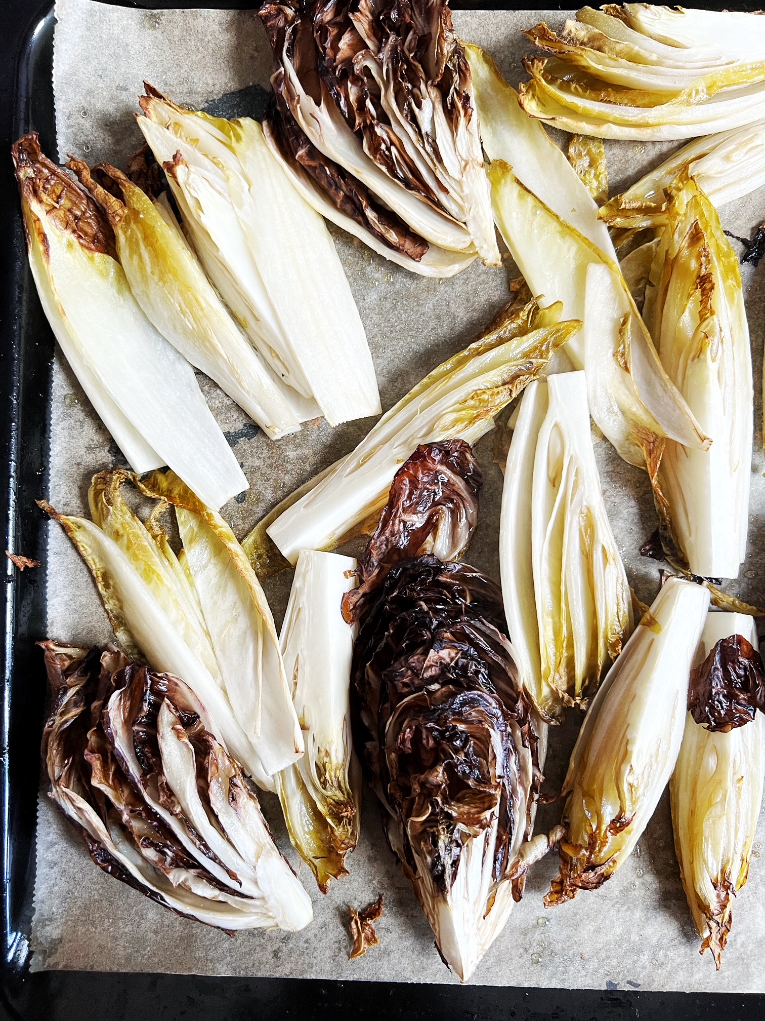 roasted endive and radicchio
